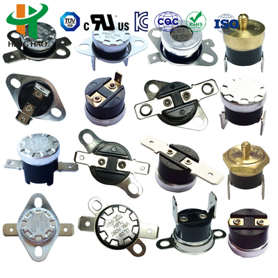 TUV Temperature Controlled Switch , KSD301 Temperature Controller Thermal Fuse