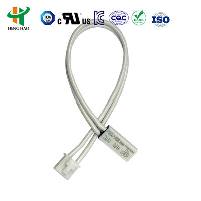 KSD9700 ऑटो रीसेट थर्मल फ्यूज थर्मोस्टेट जिसमें 0-250℃ तापमान रेंज और बैकेलाइट केस है, जो सामान्य रूप से बंद या सामान्य रूप से खुले अनुप्रयोगों के लिए है