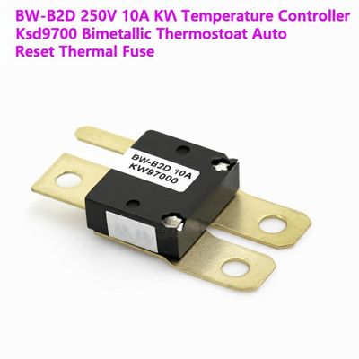 BW-B2D 250V 10A KW9700 तापमान नियंत्रक Ksd9700 द्विधातु थर्मोस्टैट ऑटो रीसेट थर्मल फ्यूज